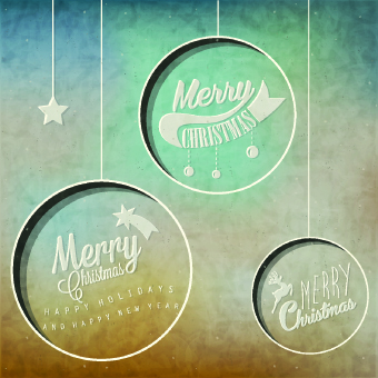 Vintage Merry Christmas logos design vector 02 vintage merry christmas christmas   