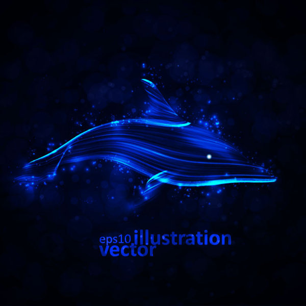 Transparent Dolphin vector Illustration 01 transparent dolphin   