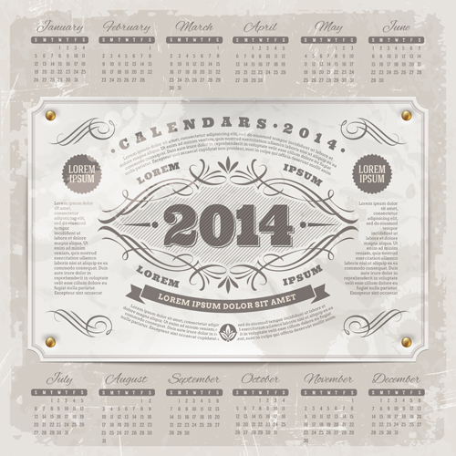 Calendar 2014 vector huge collection 41 Huge collection calendar 2014   