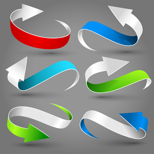 Dynamic colored arrows vector design dynamic colored arrows arrow   