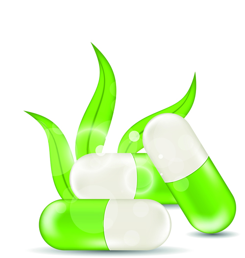 Green medical capsule design vector 01 medical green capsule   