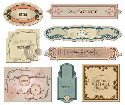 Vintage Labels art vector graphic 02 vintage labels label   