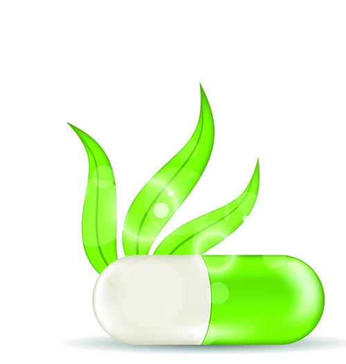 Green medical capsule design vector 02 medical green capsule   