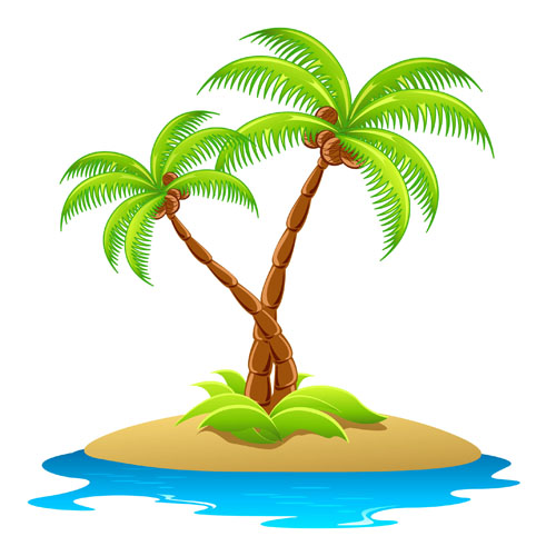 Tropical elements backgrounds vector 02 tropical elements element   