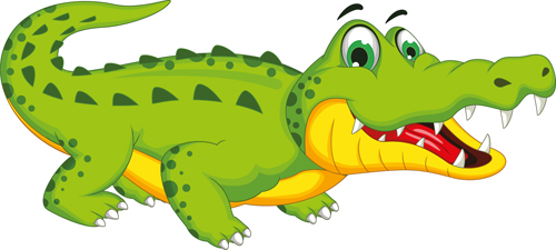 Cute crocodile cartoon styles vectors 06 styles cute crocodile cartoon   
