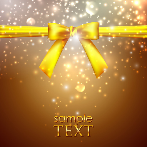 Bright Backgrounds with Bow design vector 03 bright bow   