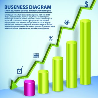 Modern Business diagram and infographic design vector 02 modern infographic graphic design graphic diagram business   