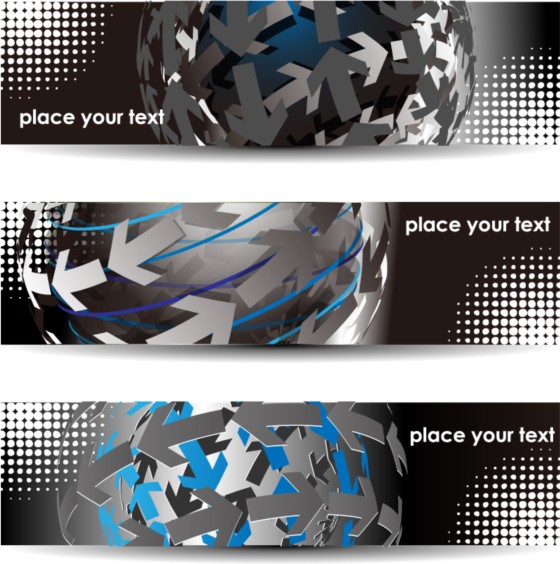 Creative technology vector banners technology creative   