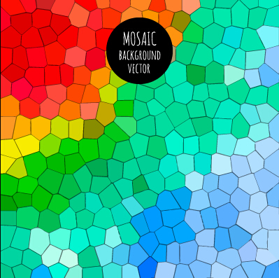 Multicolor mosaic background graphics vector 02 multicolor mosaic background   