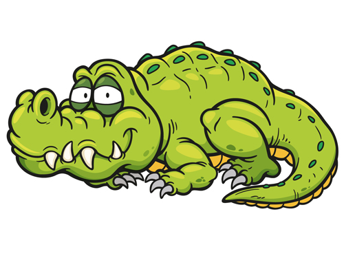 Cute crocodile cartoon styles vectors 05 styles cute crocodile cartoon   
