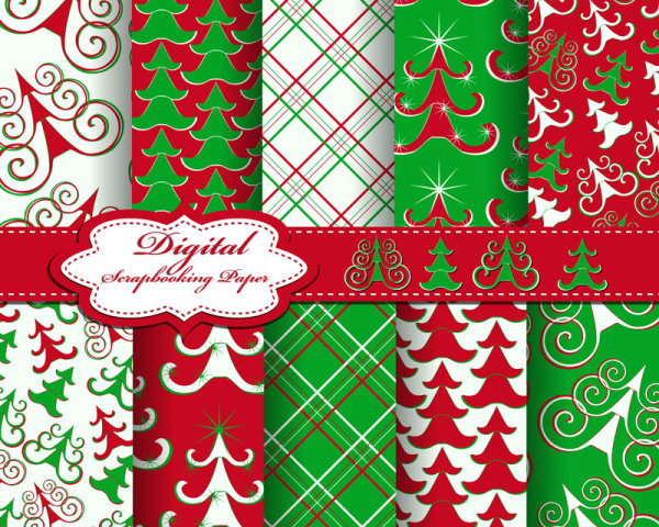 2013 Merry Christmas pattern elements vector set 02 pattern merry elements element christmas 2013   