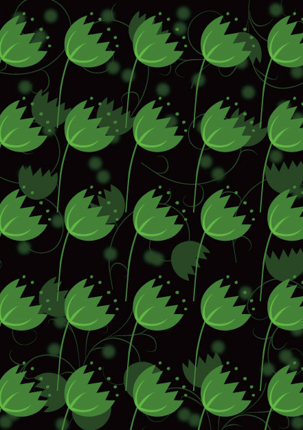 Green leaves background vector trend pattern leaf green arrangement   
