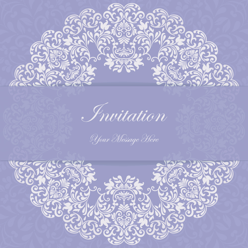 Purple floral ornaments cards vector 04 purple ornaments ornament floral cards   