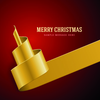 Golden Ribbon Christmas holiday backgrounds vector holiday christmas backgrounds background   