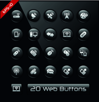 Shiny black web button design vector 03 web button shiny button design button black   
