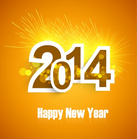 2014 New Year Text design background set 03 text new year new background 2014   