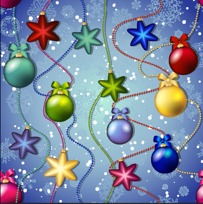 Christmas balls with baubles vector seamless pattern 03 seamless pattern Christmas ball christmas baubles balls   