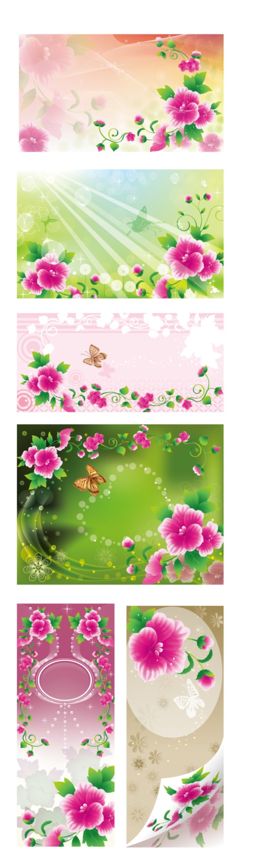 Pink flowers background vector pink flower   