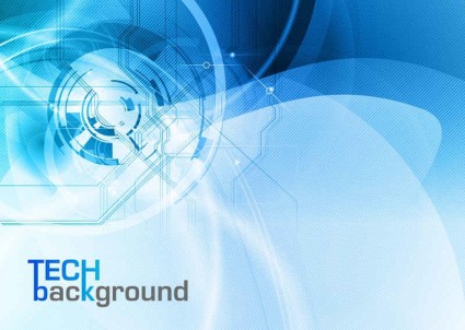 Blue styles tech background vector 01 trend dynamic blue background   