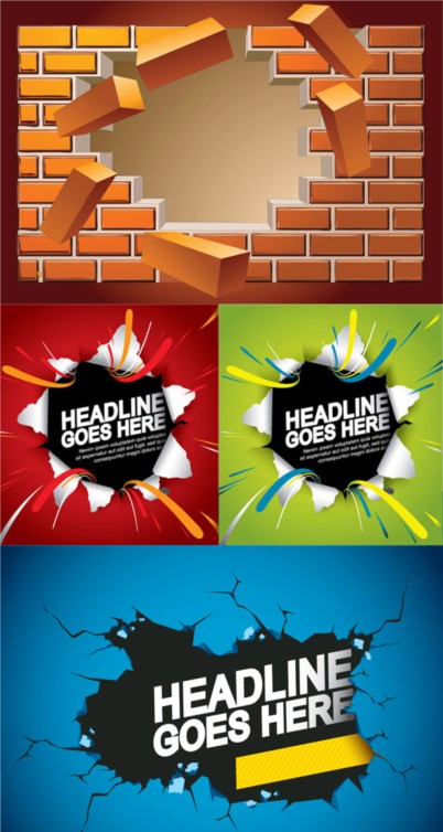 Explosion wall background vector wall explosion   