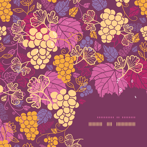 Vintage grape hand drawn background vectors 03 vintage hand grape drawn background   