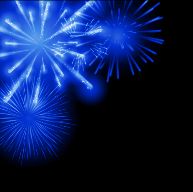 Blue fireworks vector background 04 Fireworks blue background   