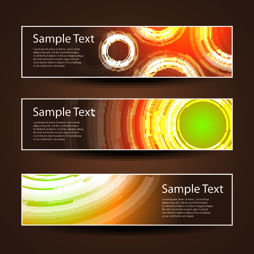 banner design elements abstract vector 04 elements element banner abstract   