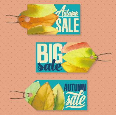Autumn sale tags design graphics vector 01 tags sale graphics graphic   