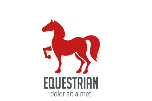 Simple equestrian logo design vector simple logo equestrian   