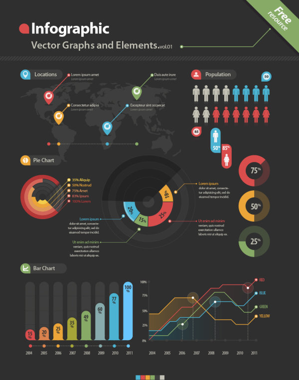 Business Info graphic Elements vector info graphic elements business   