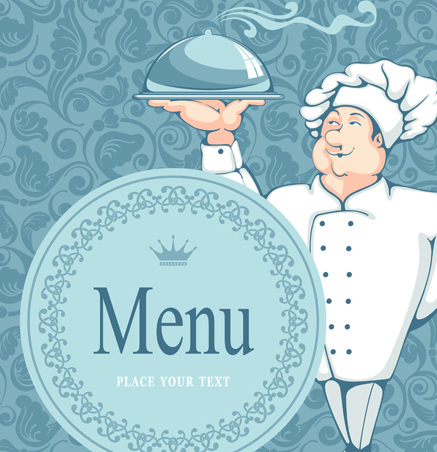 Set of Restaurant menu Cover background vector 01 restaurant menu cover   