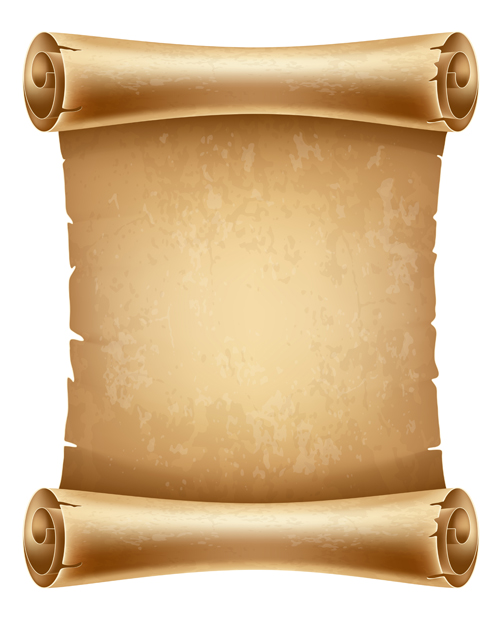 Creative scroll paper background vector set 11 scroll paper creative background vector background   