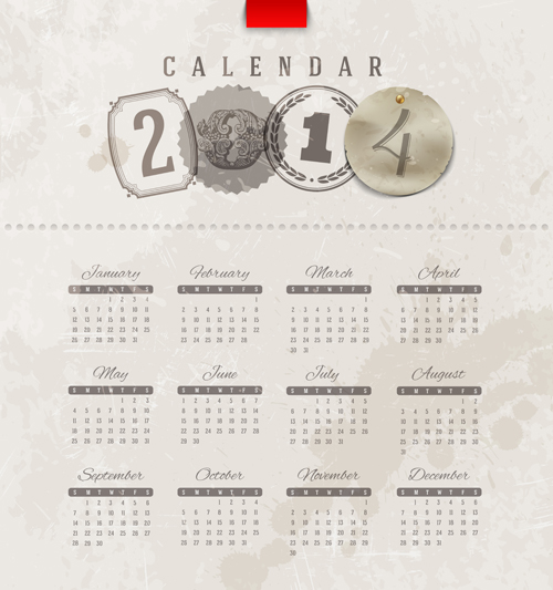 Calendar 2014 vector huge collection 42 Huge collection collection calendar 2014   