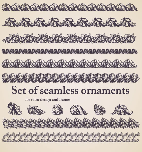 Vintage ornaments Frames with Borders design vector 03 vintage ornaments ornament frames frame borders border   