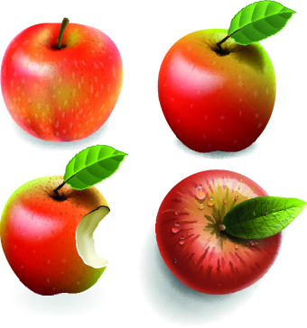 Fresh Apples creative illustration vector 03 illustration fresh creative apples apple   