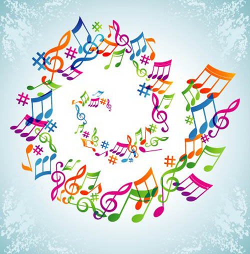 Elements of Sheet Music and Music design vector 05 sheet music sheet music elements element   