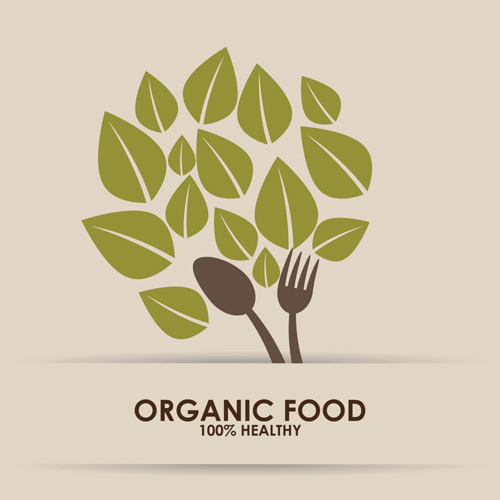 Creative organic food logo vector 01 organic logo food   