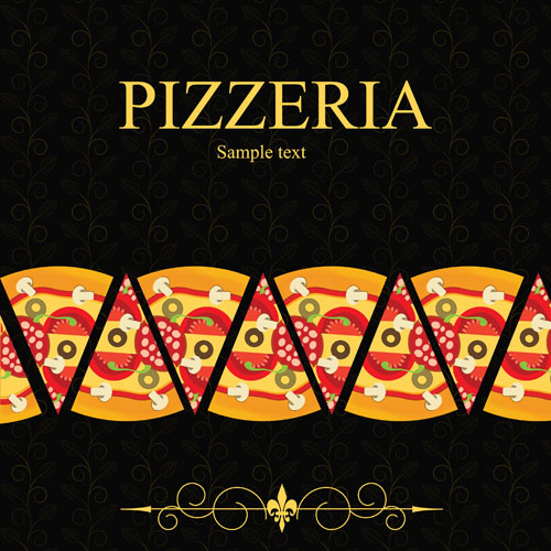 Pizza Menu elements vector 04 pizza menu elements element   