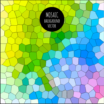 Multicolor mosaic background graphics vector 01 multicolor mosaic background   