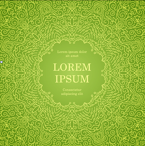 Ornate floral invitation card green styles vector 01 styles ornate invitation green floral card   