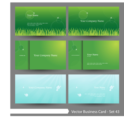 Elegant green natural business cards vector 03 natural elegant business cards business card business   