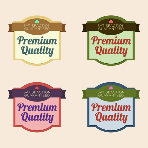 Labels premium quality retro style vector 04 Retro style Retro font premium labels label   