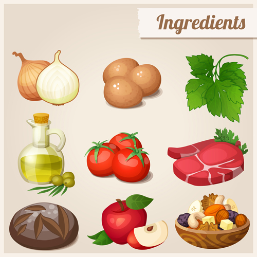 Huge collection of various food icons vector 03 icons Huge collection food collection   