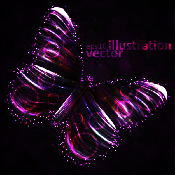 Transparent Butterfly vector Illustration 01 vector illustration transparent butterfly   