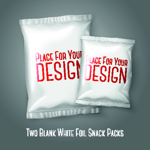 Blank snack package elements vector 02 snack package design blank   