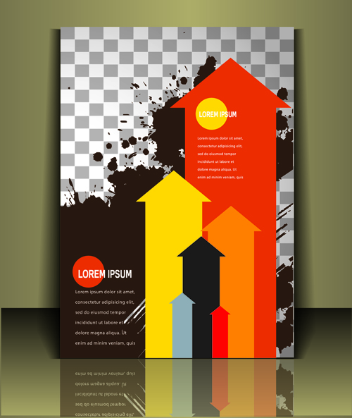 Modern business flyer cover illustration vector 03 modern illustration flyer cover business   