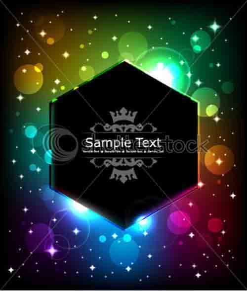 Neon glitter background vector set 02 neon glitter   