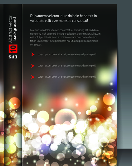 Set of Cover brochure and poster design elements vector 03 poster elements element cover brochure   
