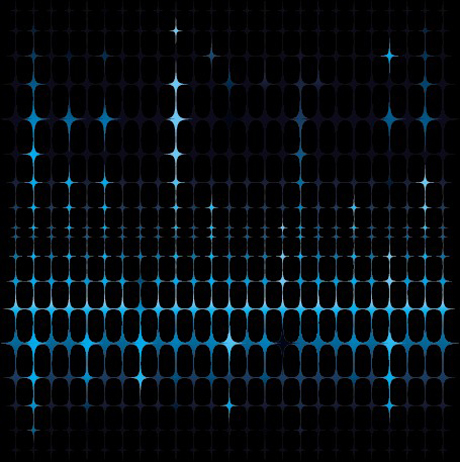 Blue star background vector light shading black background of blue light   