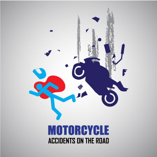 Motorcycle accidents caution logos vector 04 motorcycle logos caution accidents   